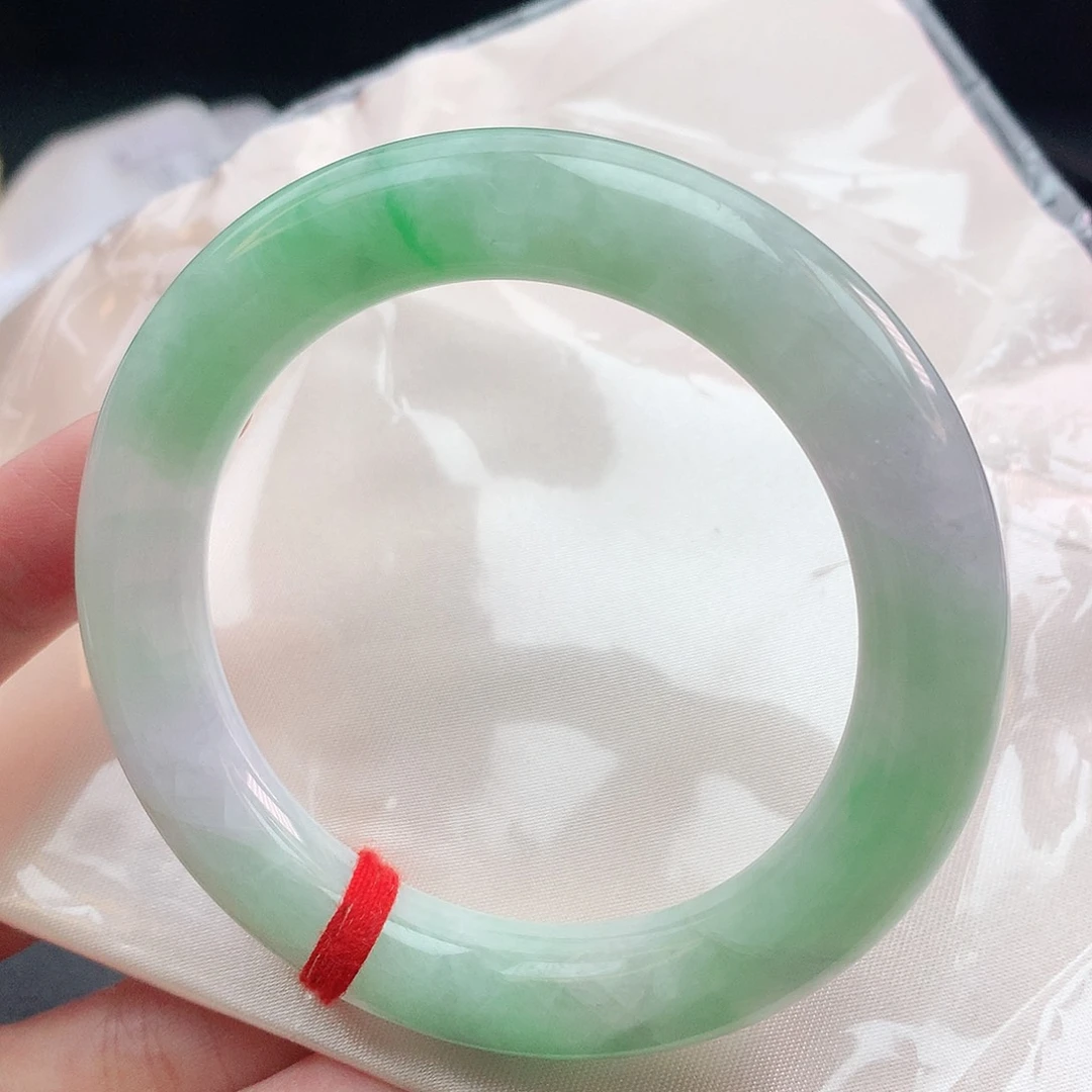 翡翠手镯未镶嵌57圆条882113