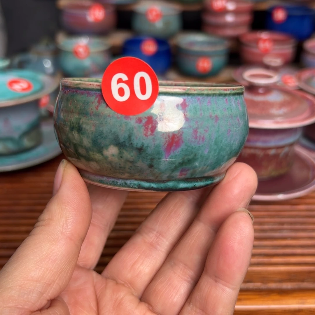 手工制作钧窑茶器