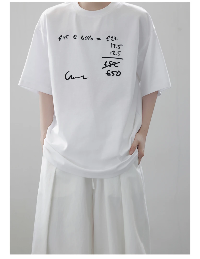 300斤大码美式纯棉短袖T恤男士印花半袖休闲宽松圆领上衣日系t恤