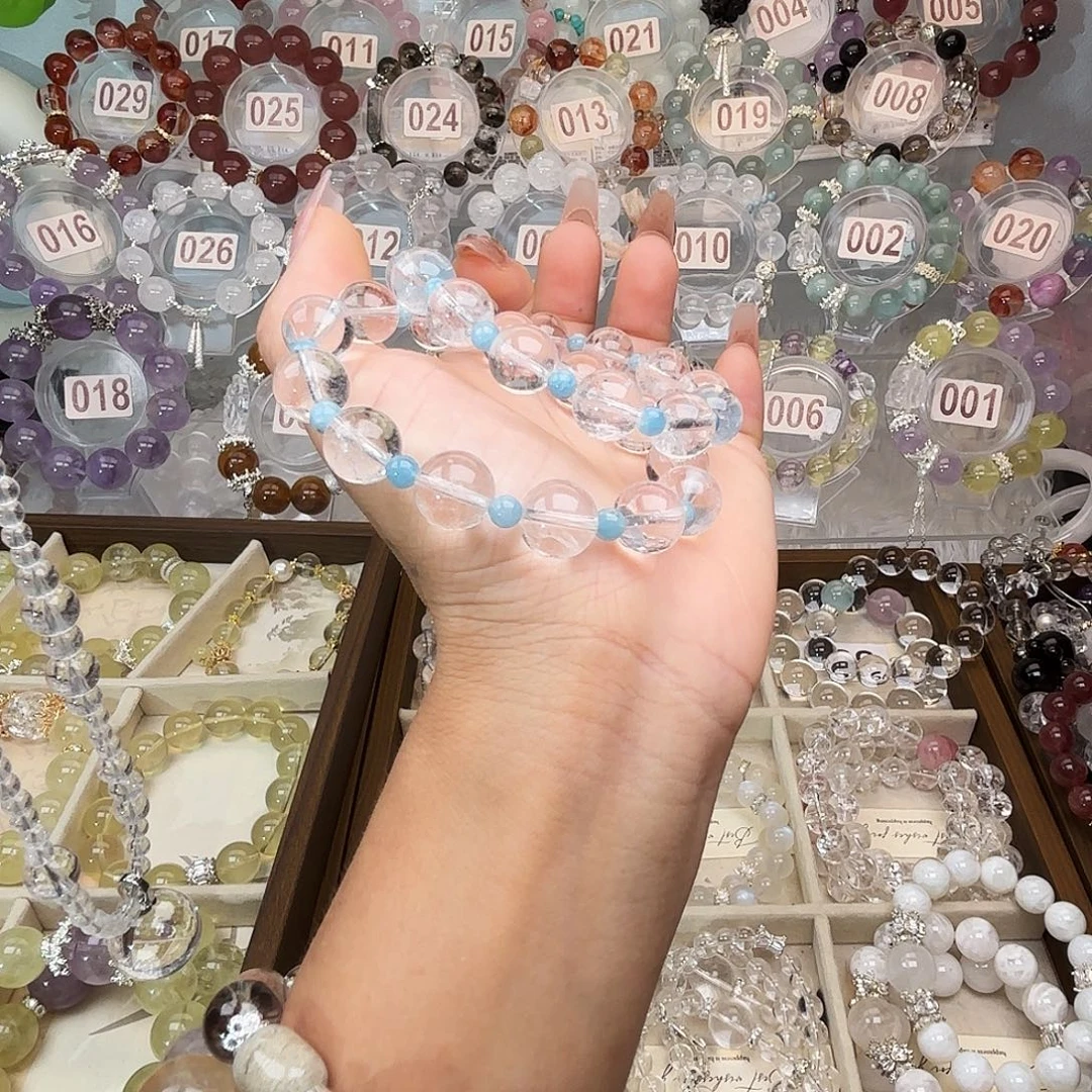 银S925镶嵌手链水晶999999