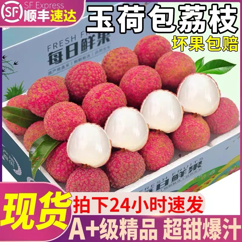 【顺丰冷链】双肩玉荷包荔枝爆甜新鲜现摘现发老树非白糖罂桂味