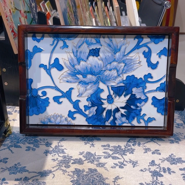 一体款瓷板画艺术作品