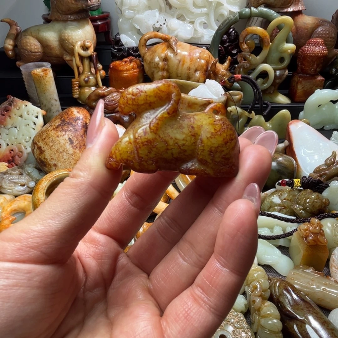 和田玉未镶嵌挂件