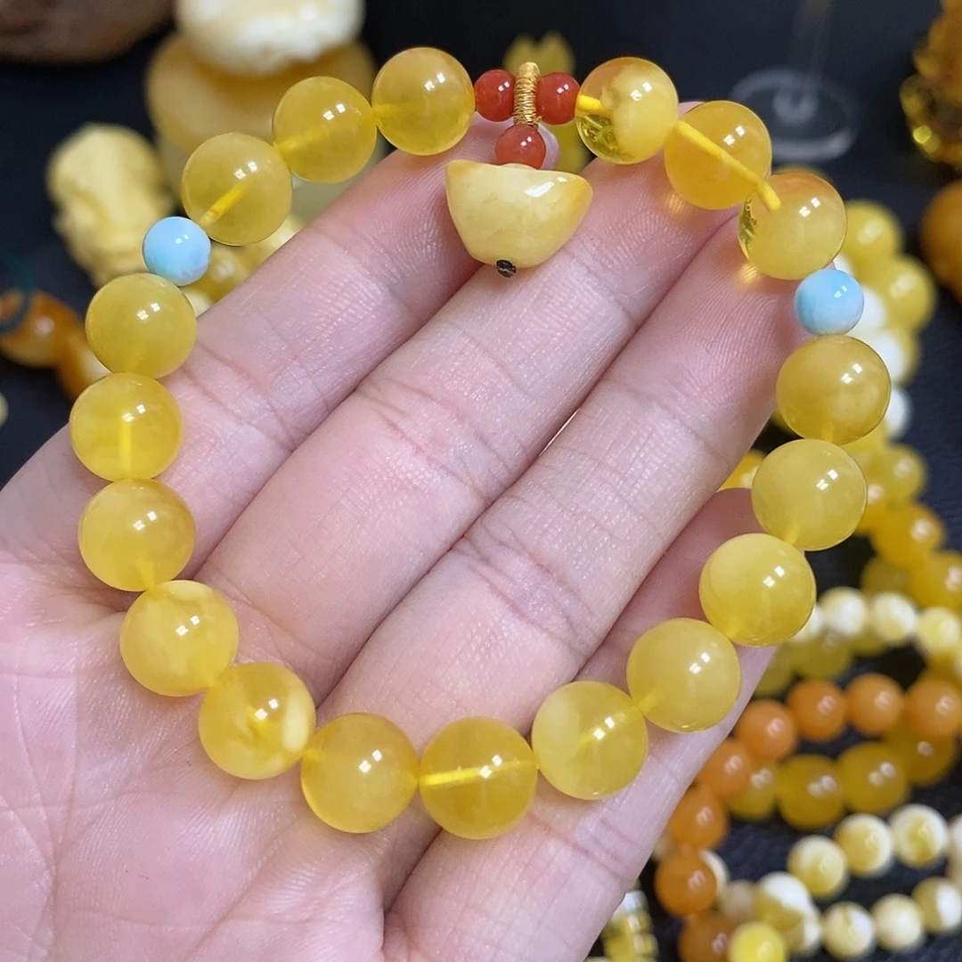 琥珀未镶嵌手链意境