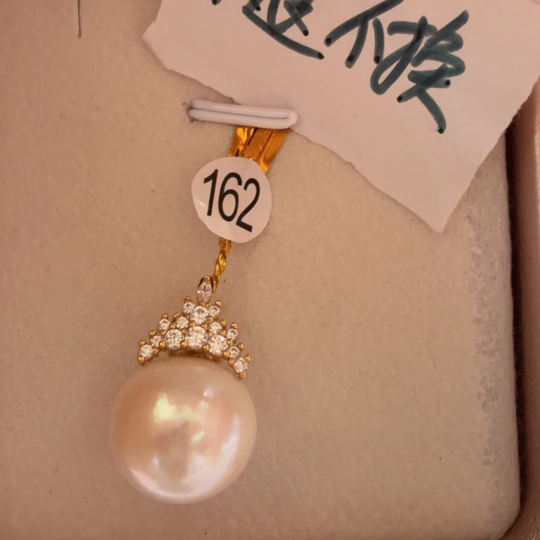 淡水珍珠银S925镶嵌颈饰喜****