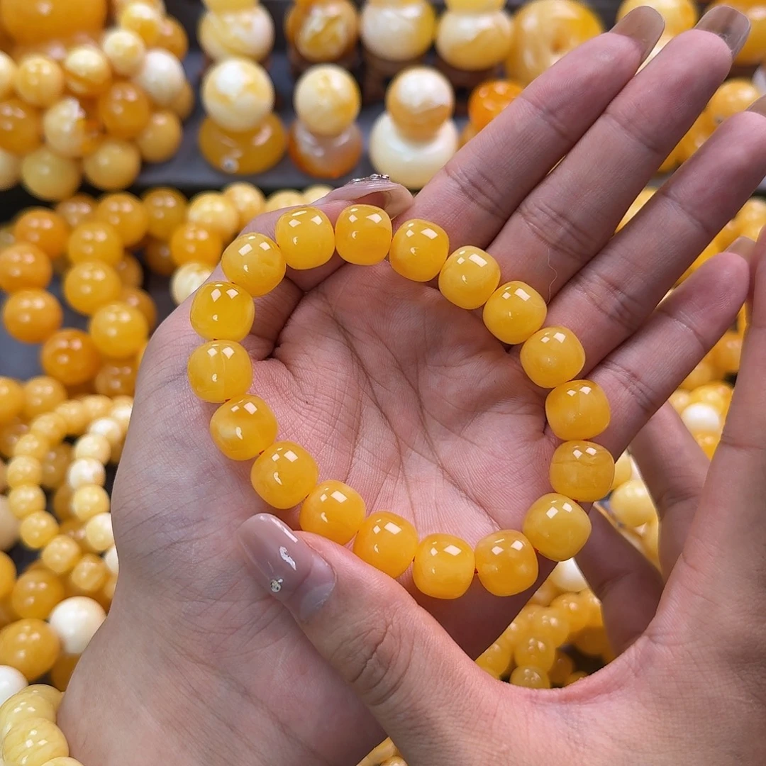 蜜蜡未镶嵌珠宝奇石同料13mm