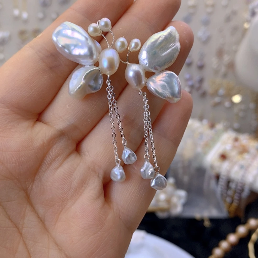 未镶嵌淡水珍珠耳饰