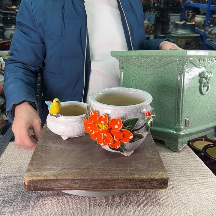 凡***哥泳坤堂石湾花盆陶瓷