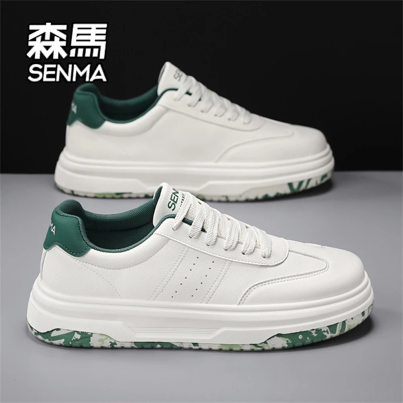 SENMA/森马秋季时尚休闲男鞋2025新款厚底运动小白鞋潮流百搭板鞋