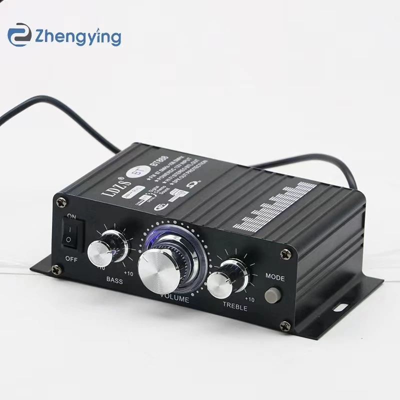 缘微 12V迷你蓝牙功放机大功率高音质重低音车载