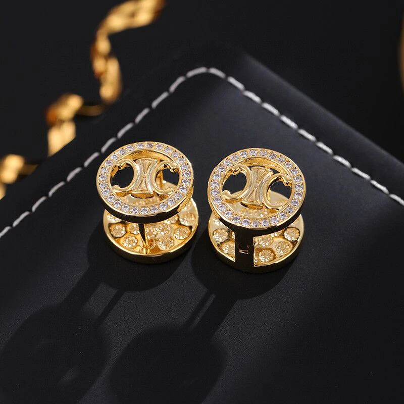 铜合金耳饰 《货号7158》双戴气质耳扣