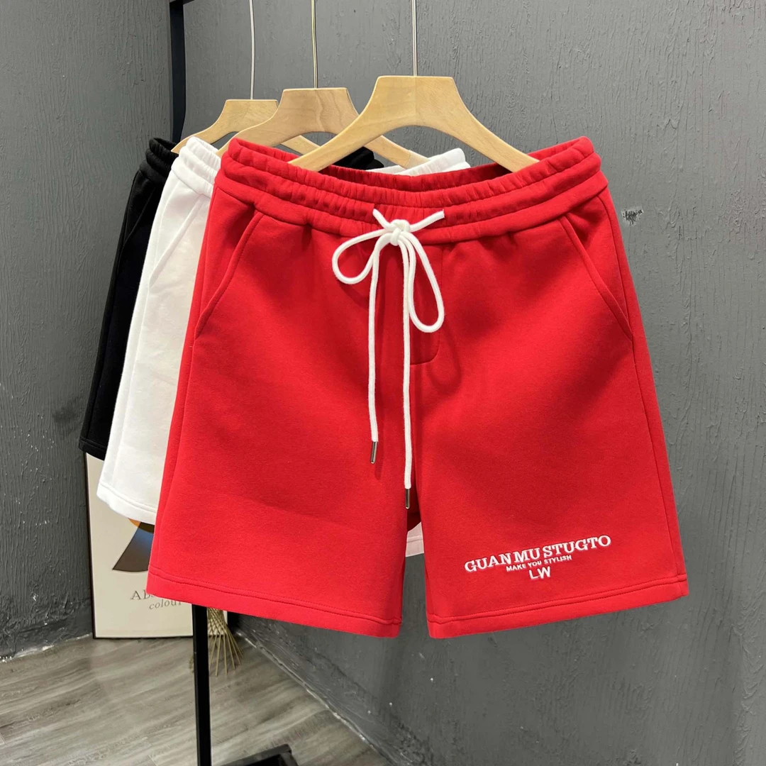 韩版男士休闲短裤夏季松紧腰五分裤痞帅半截裤新款时尚大裤衩