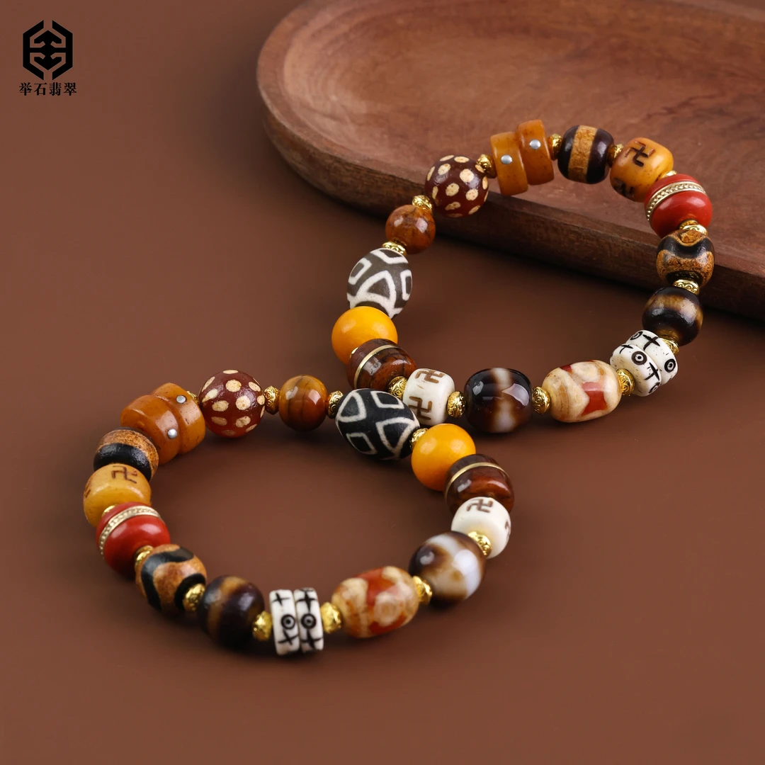 【举石臻品】TH0721-111-33904天珠玛瑙手串（一件/多样性发）Y