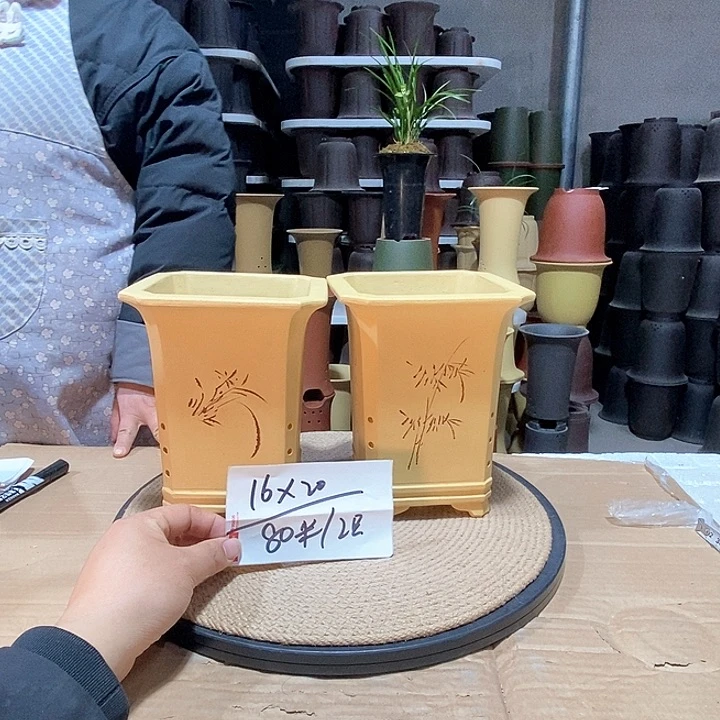 紫砂花盆紫砂花盆