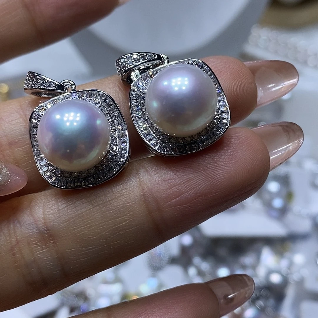 淡水珍珠耳钉未镶嵌