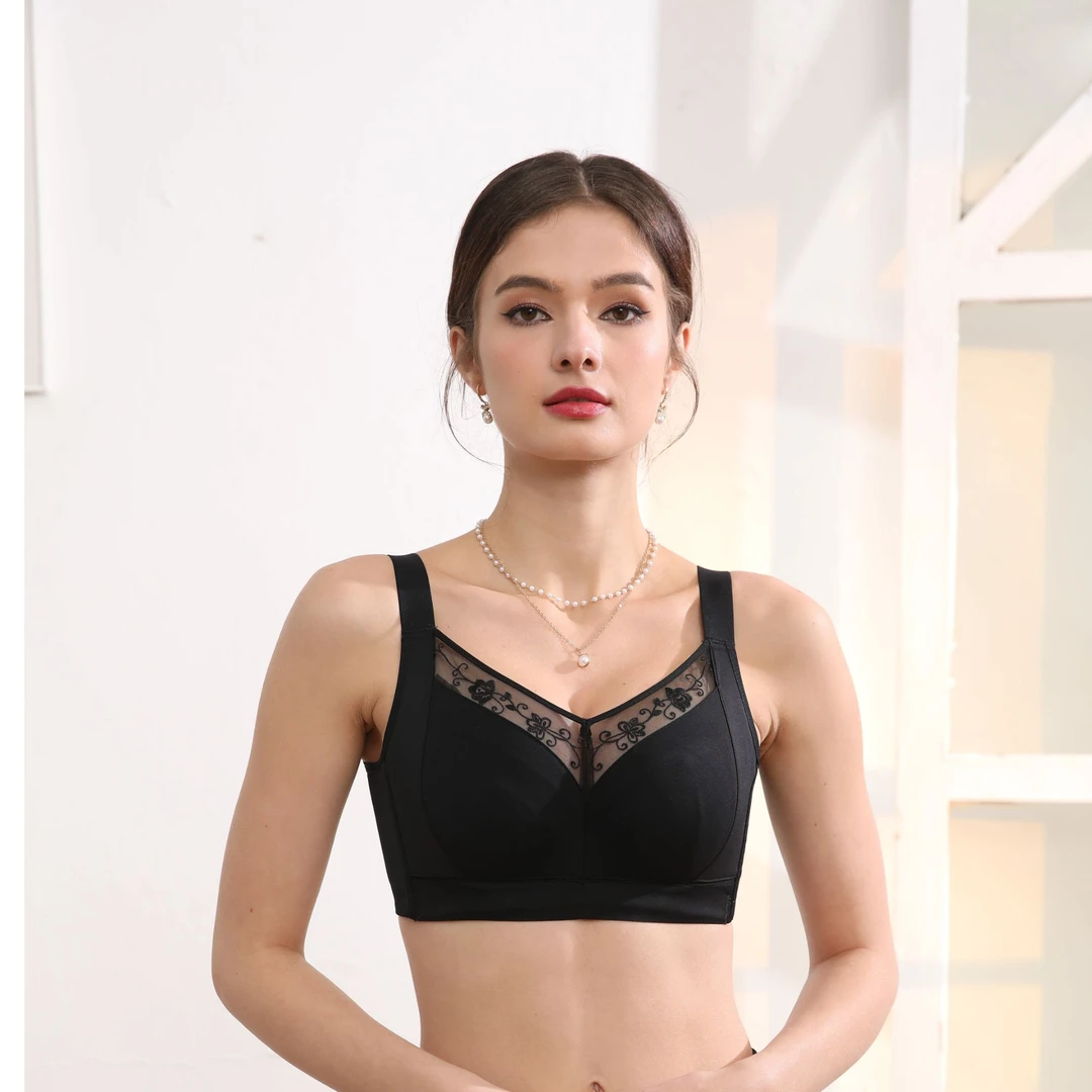 调整型内衣女薄款胸大显小聚拢上托收副乳防下垂塑形文胸无痕胸罩