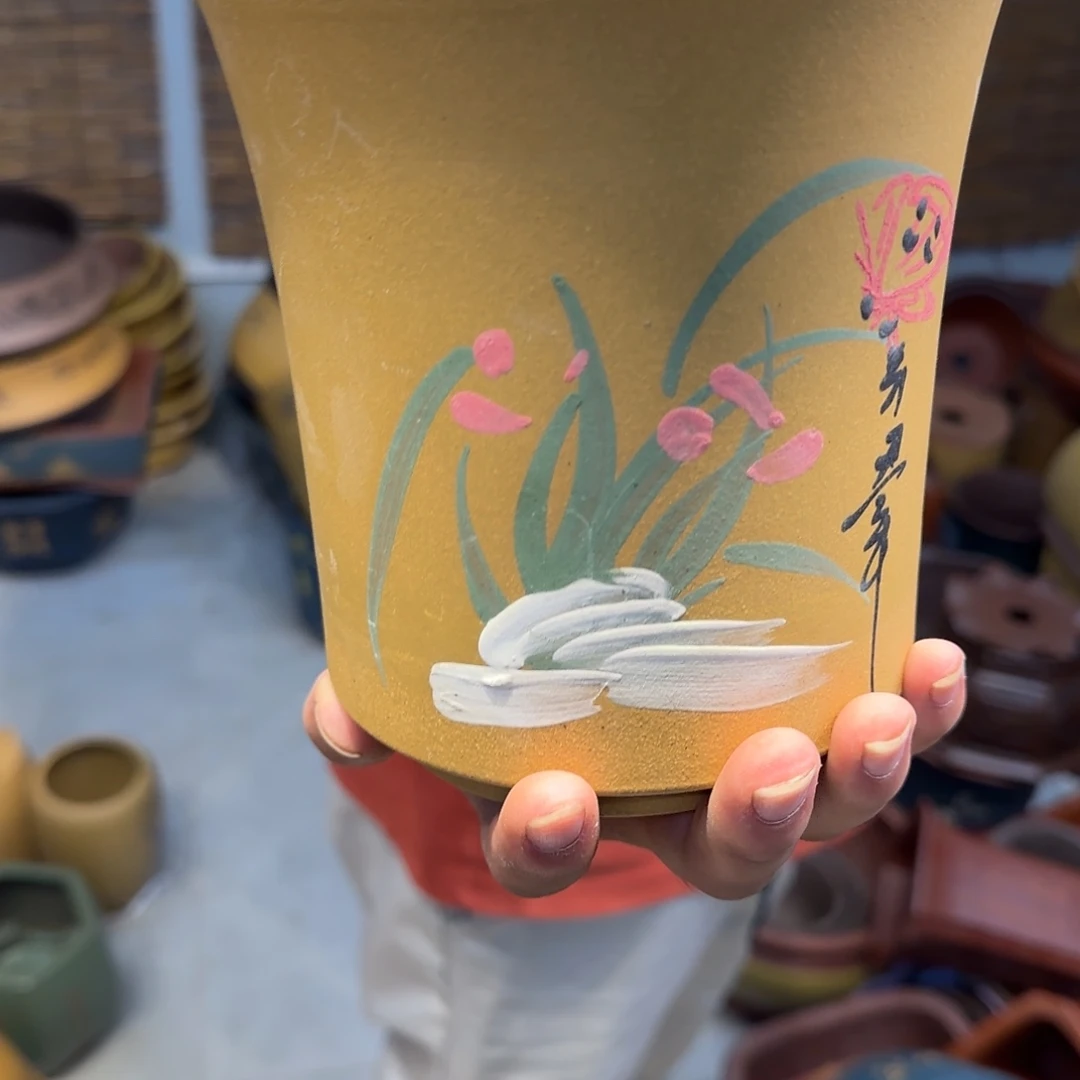 紫砂花盆瑕疵也不