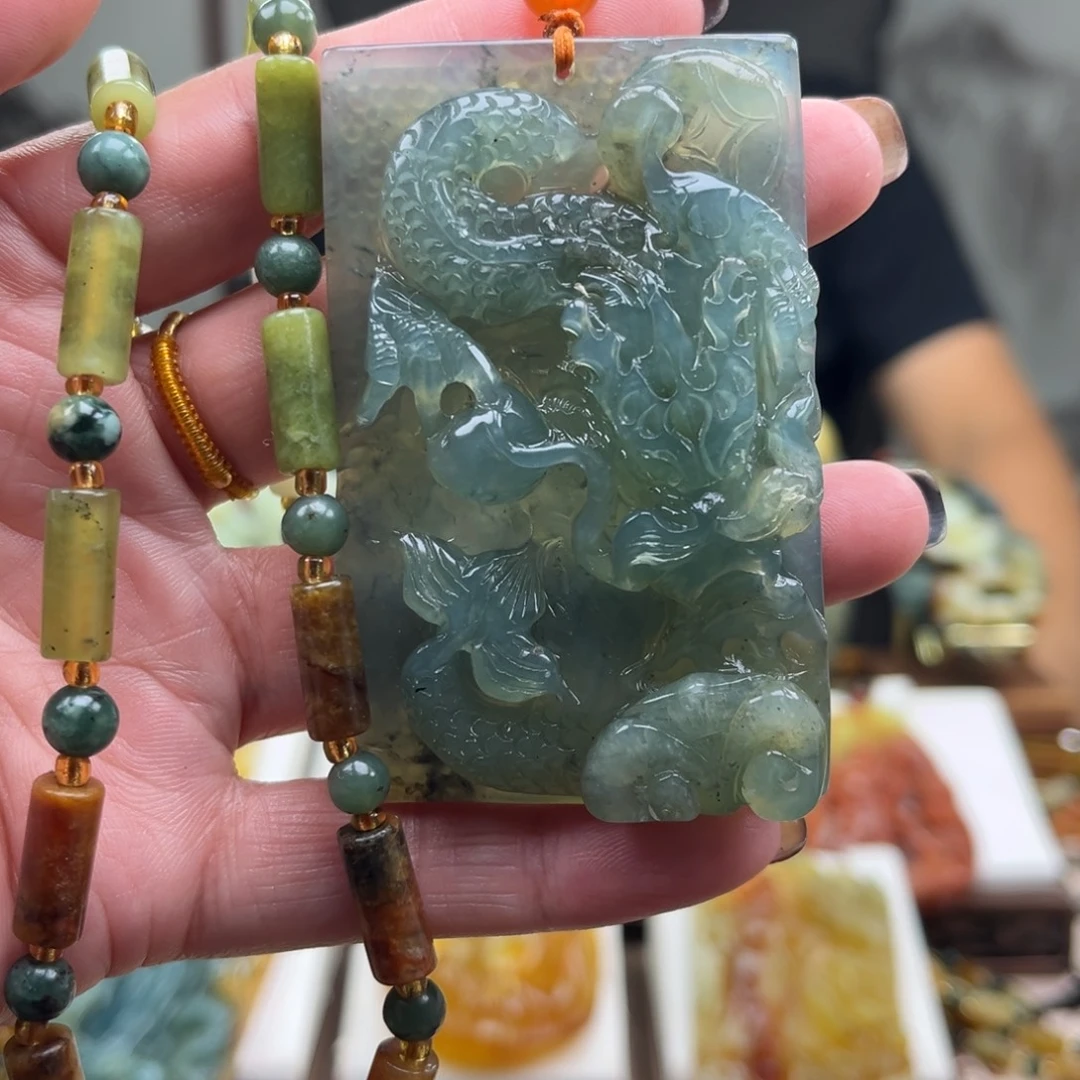 岫玉未镶嵌挂件挂件