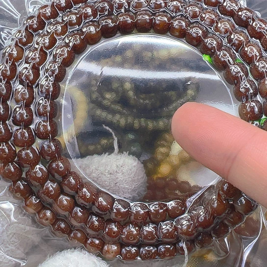 星月菩提手串68殿堂粉冰星月菩提87-108