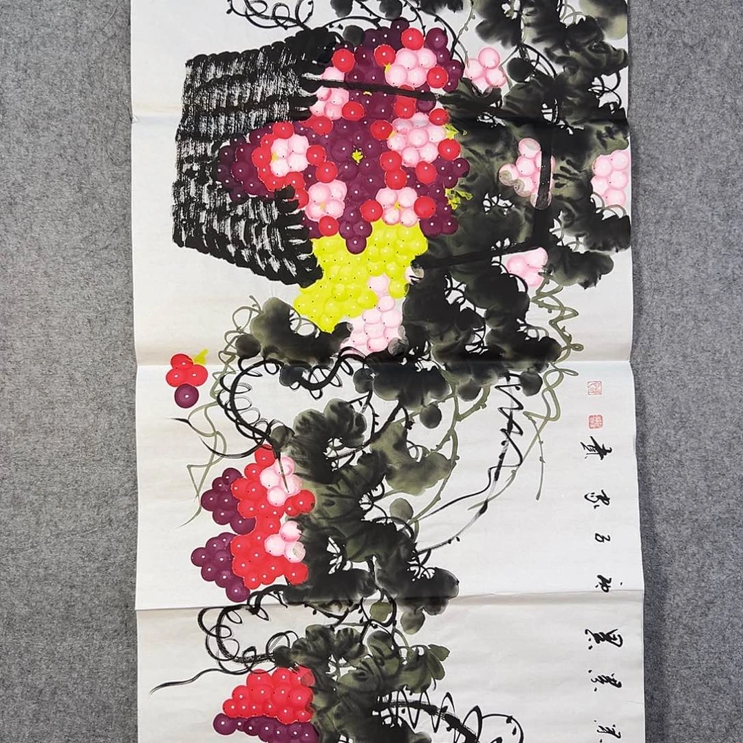国画742 花鸟在此鸣叫时还要一