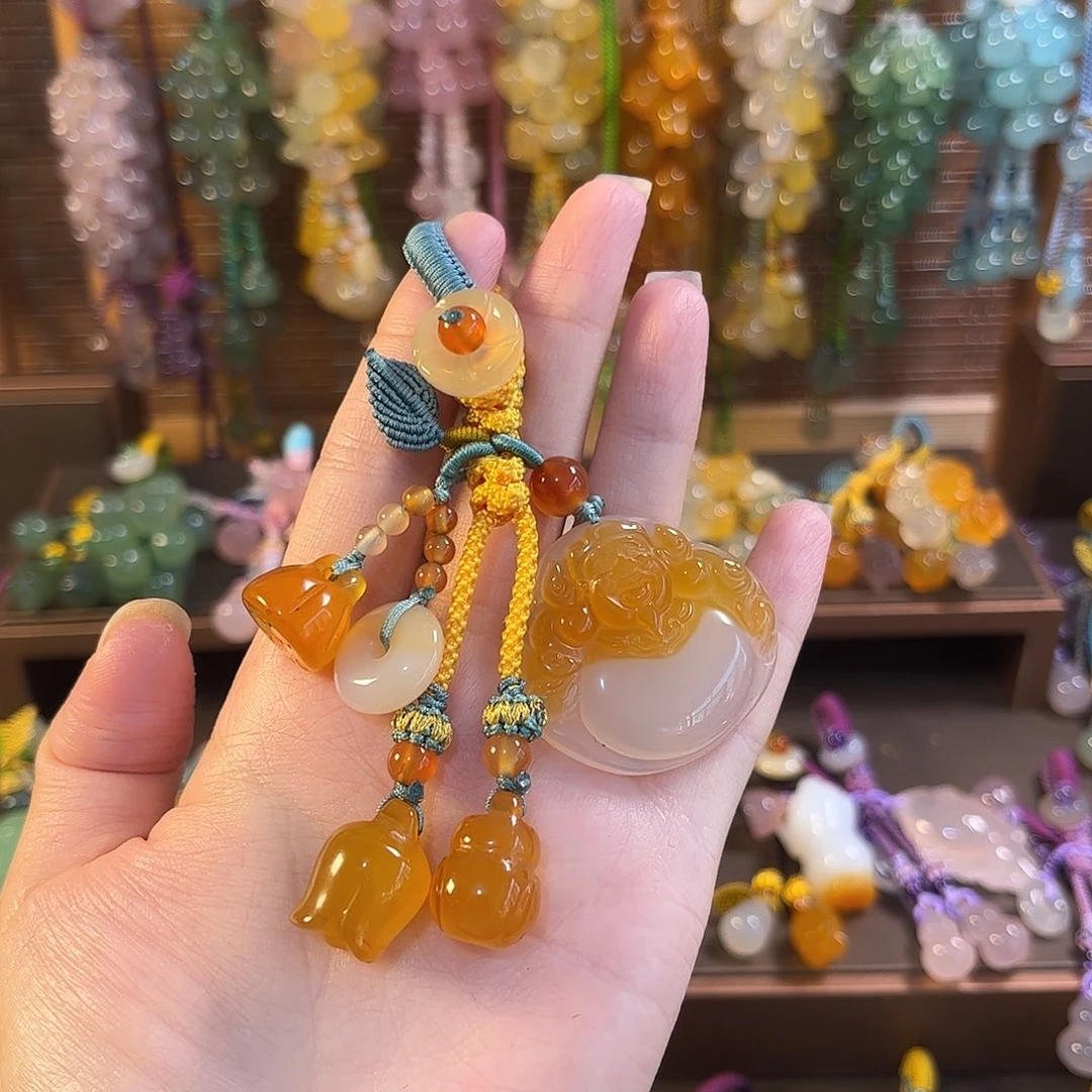 玛瑙/玉髓未镶嵌车挂