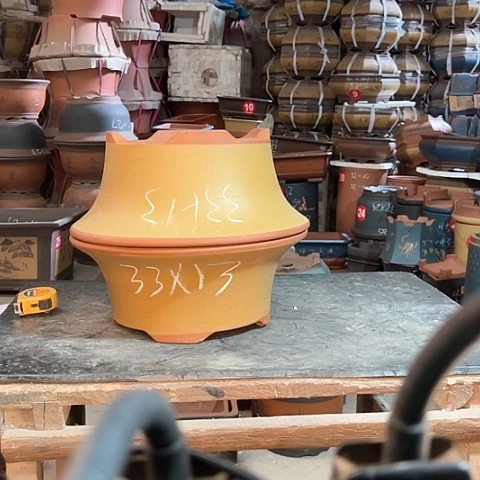 紫砂花盆四脚碗盆一个