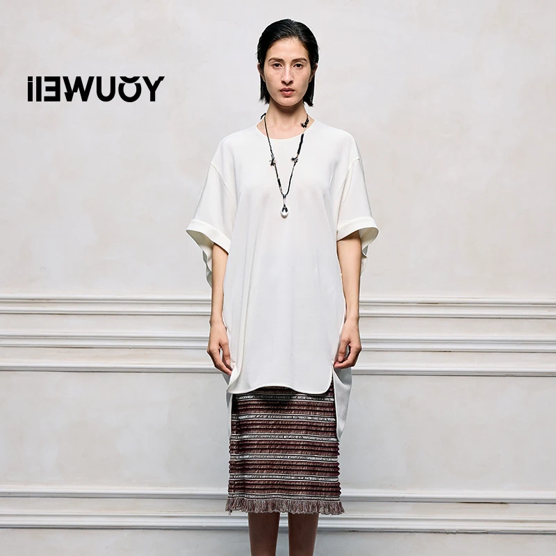 有尾YOUWEI醋酸蝙蝠袖休闲夏季蛋型上衣Y5725205时尚