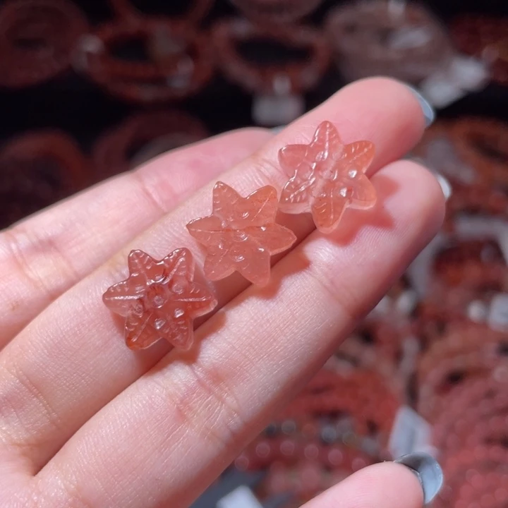 南红玛瑙未镶嵌3片雪花1849