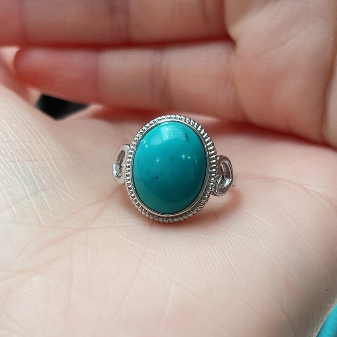 绿松石颈饰银S925镶嵌