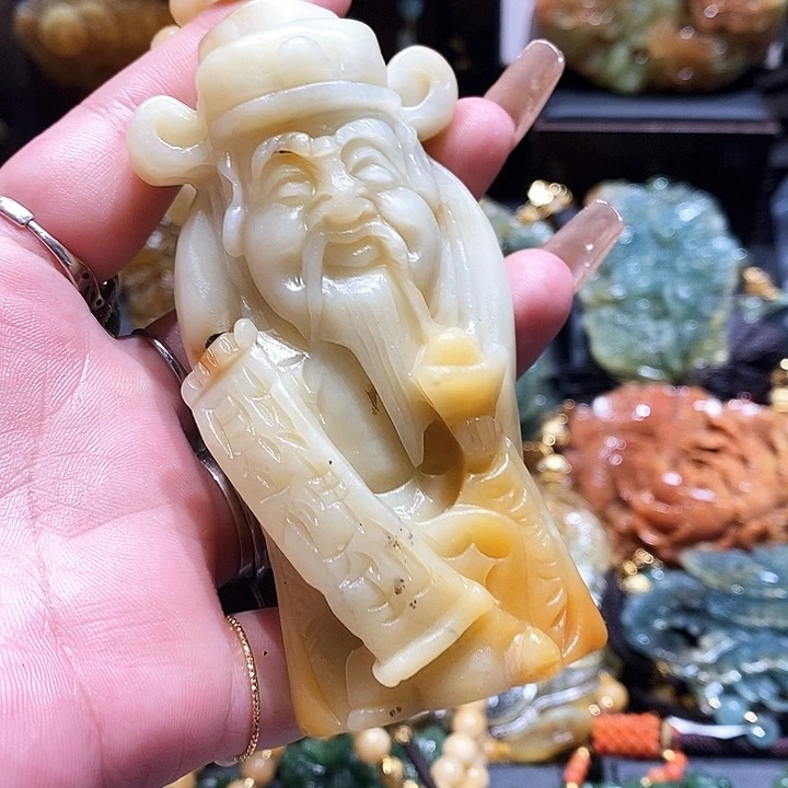 岫玉未镶嵌毛衣链