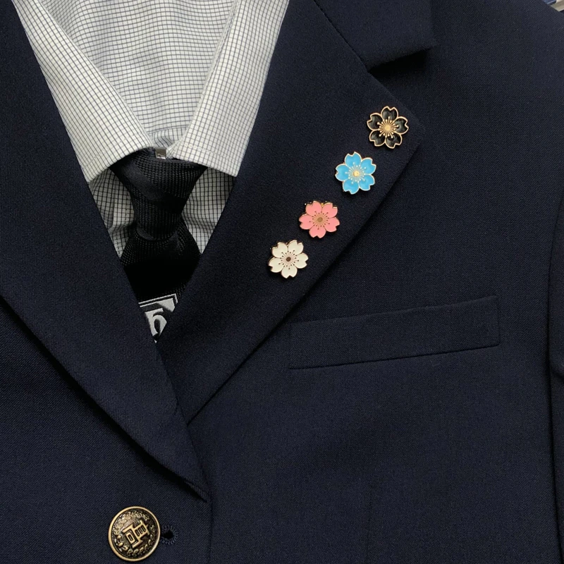 木村叔dk日系樱花小物可爱装饰领口防走光别针扣学生百搭固定配饰