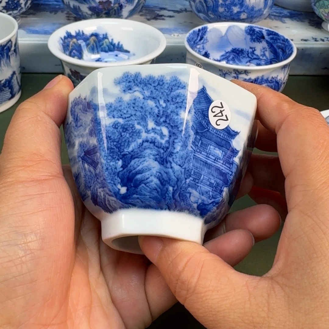 陶瓷景德镇纯手绘茶具圆圆270