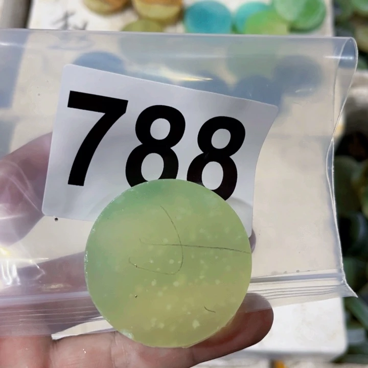 呜***人蛇纹石玉未镶嵌珠宝半成品