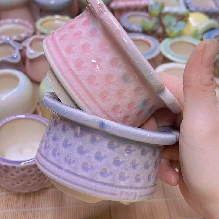 红陶陶瓷花盆单场满12包邮