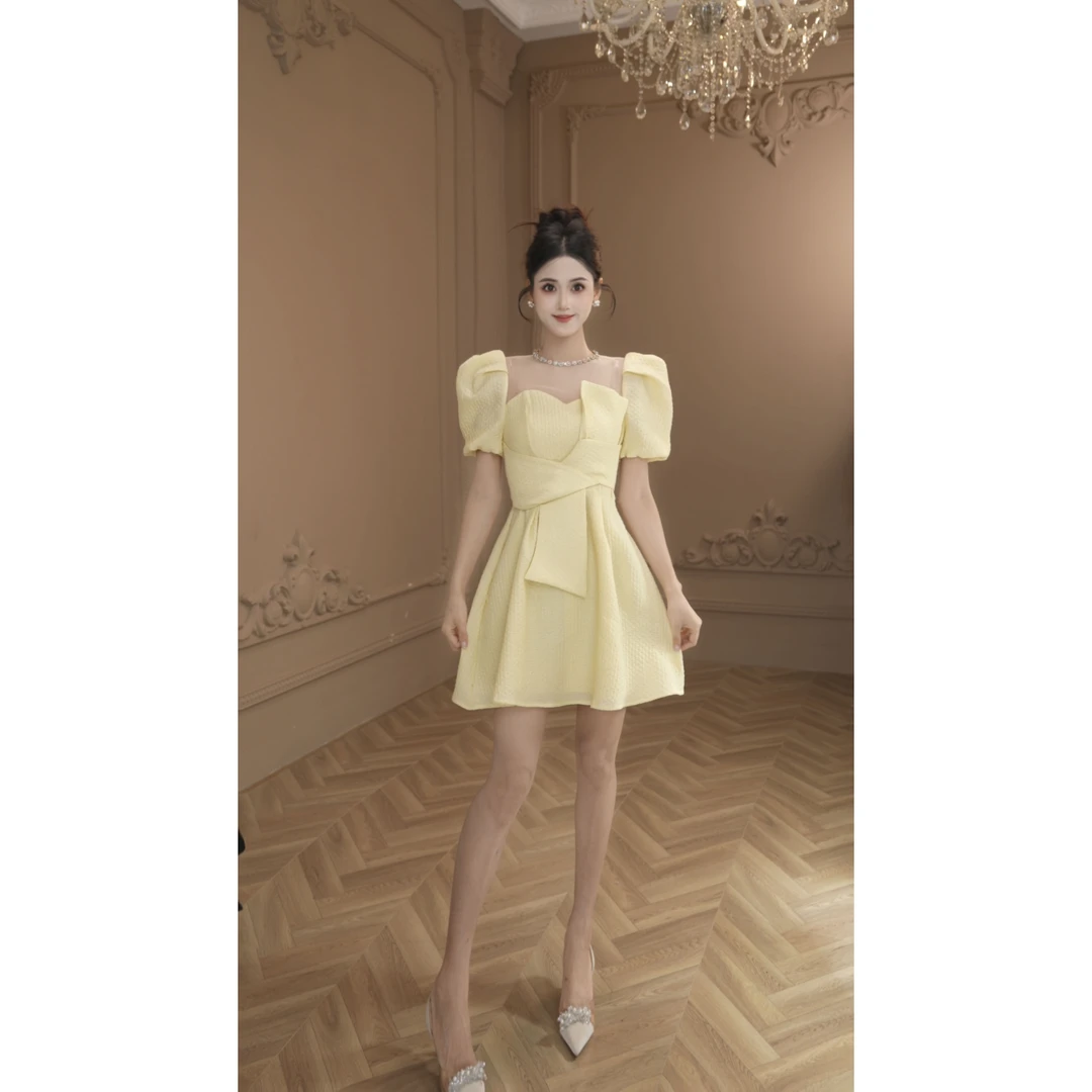 【设计师定制】新款显瘦气质收腰日常修身时尚连衣裙30868