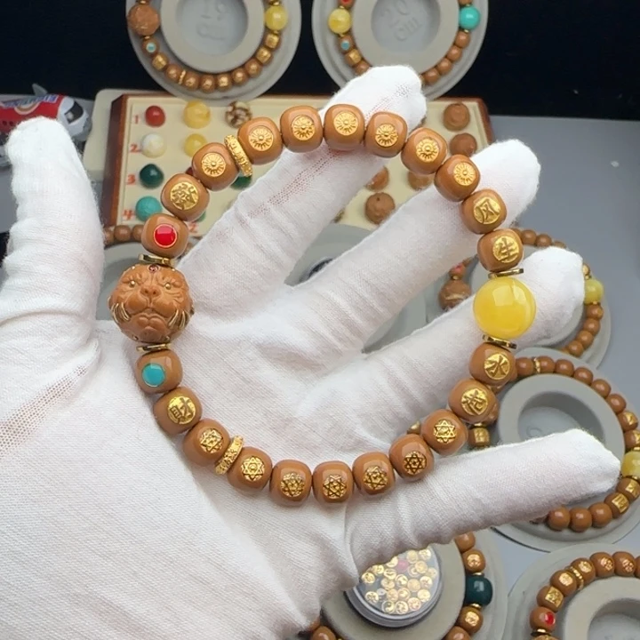 猴头核桃吊坠全品老型猴头手串私人订制满贯