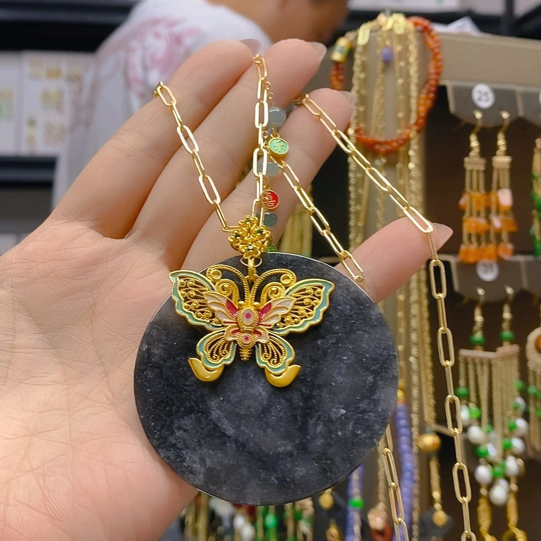 翡翠合金耳饰翡翠