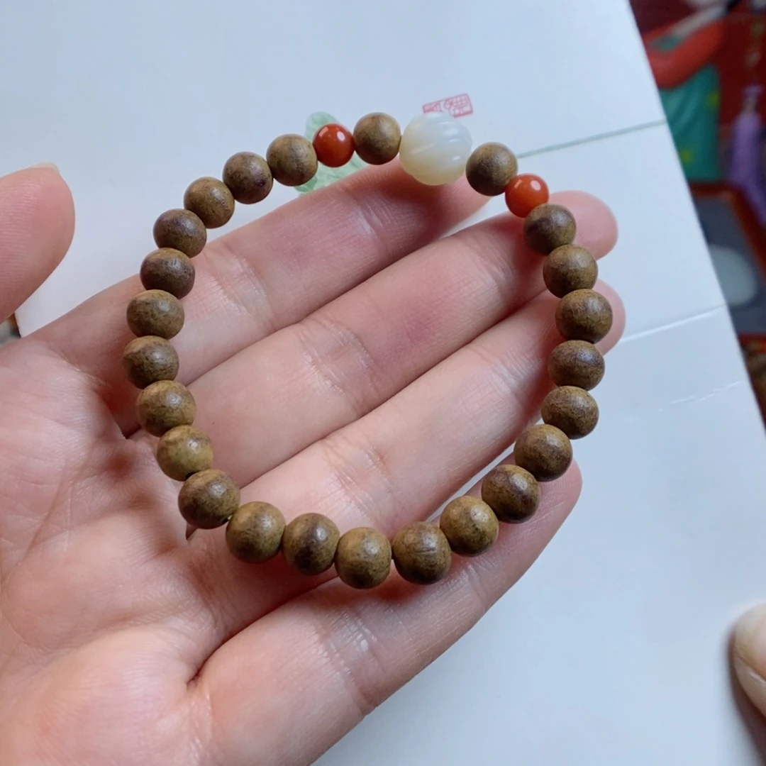 和田玉手链未镶嵌米达