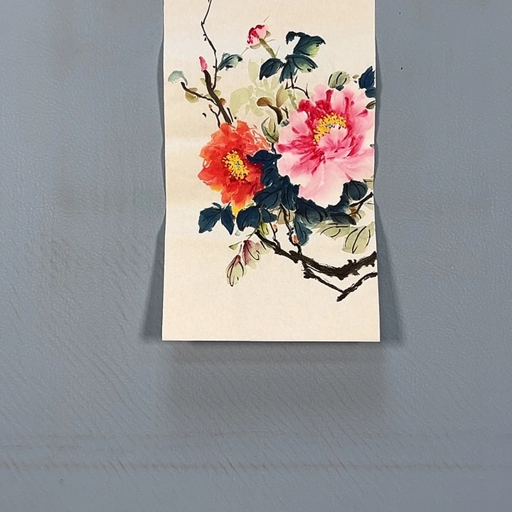 国画352 花鸟和花的颜色搭配起来