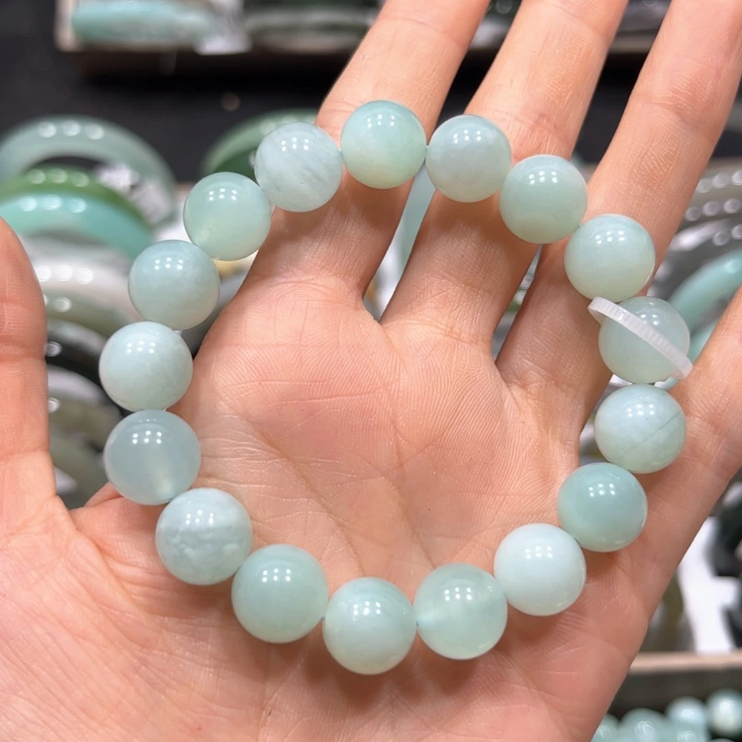 未镶嵌蛇纹石玉手链