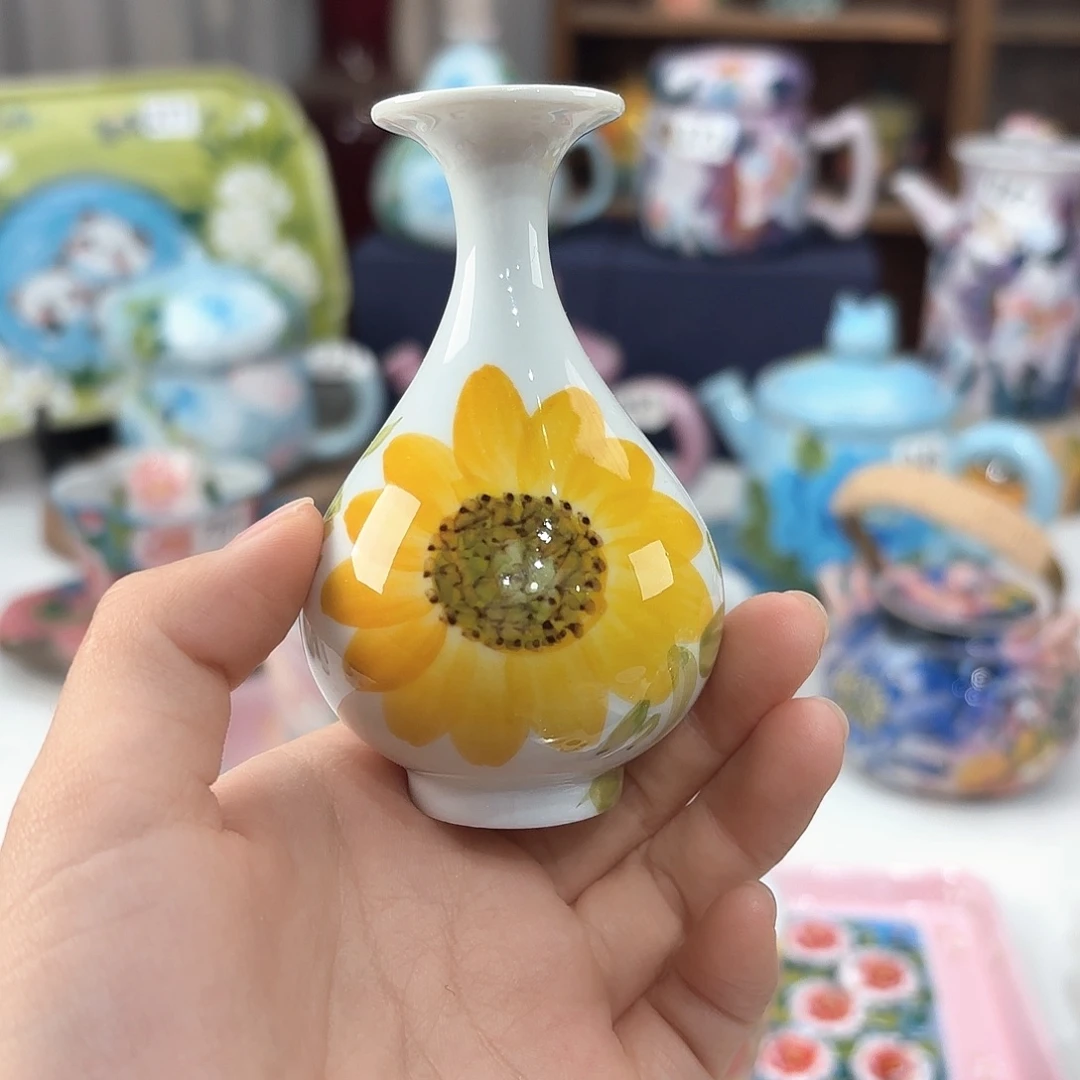 景德镇手绘高温釉下彩陶瓷茶具