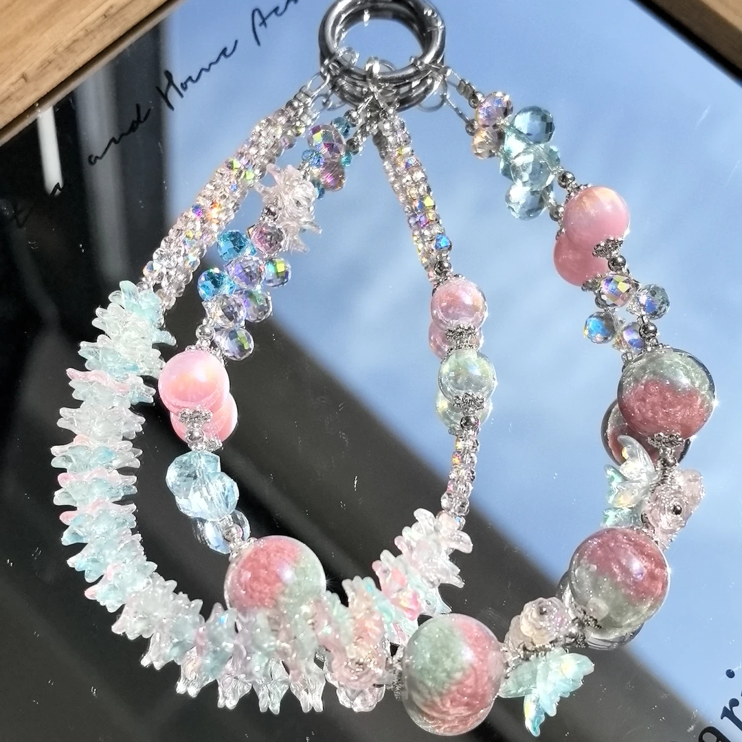 1370编码创意手机链原创手工diy手机壳防丢包包钥匙挂件挂链