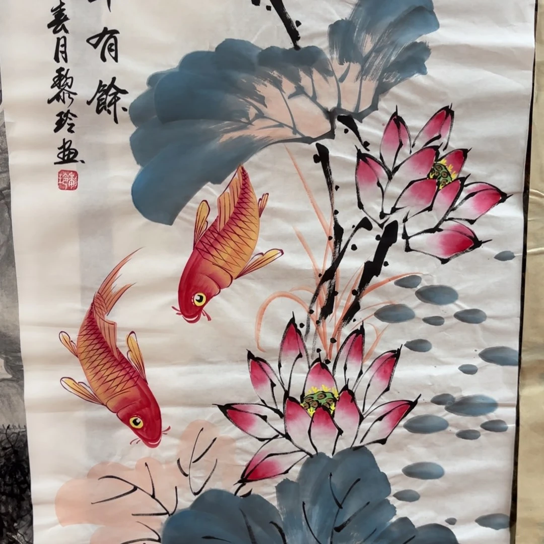 国画黎玲画家作品山水花鸟精品手绘