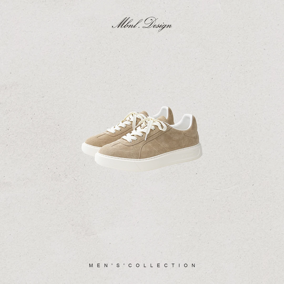 MBNL-F「Elasticity」秦磊男装牛反绒羊皮百搭德训鞋LL-WXZ9039