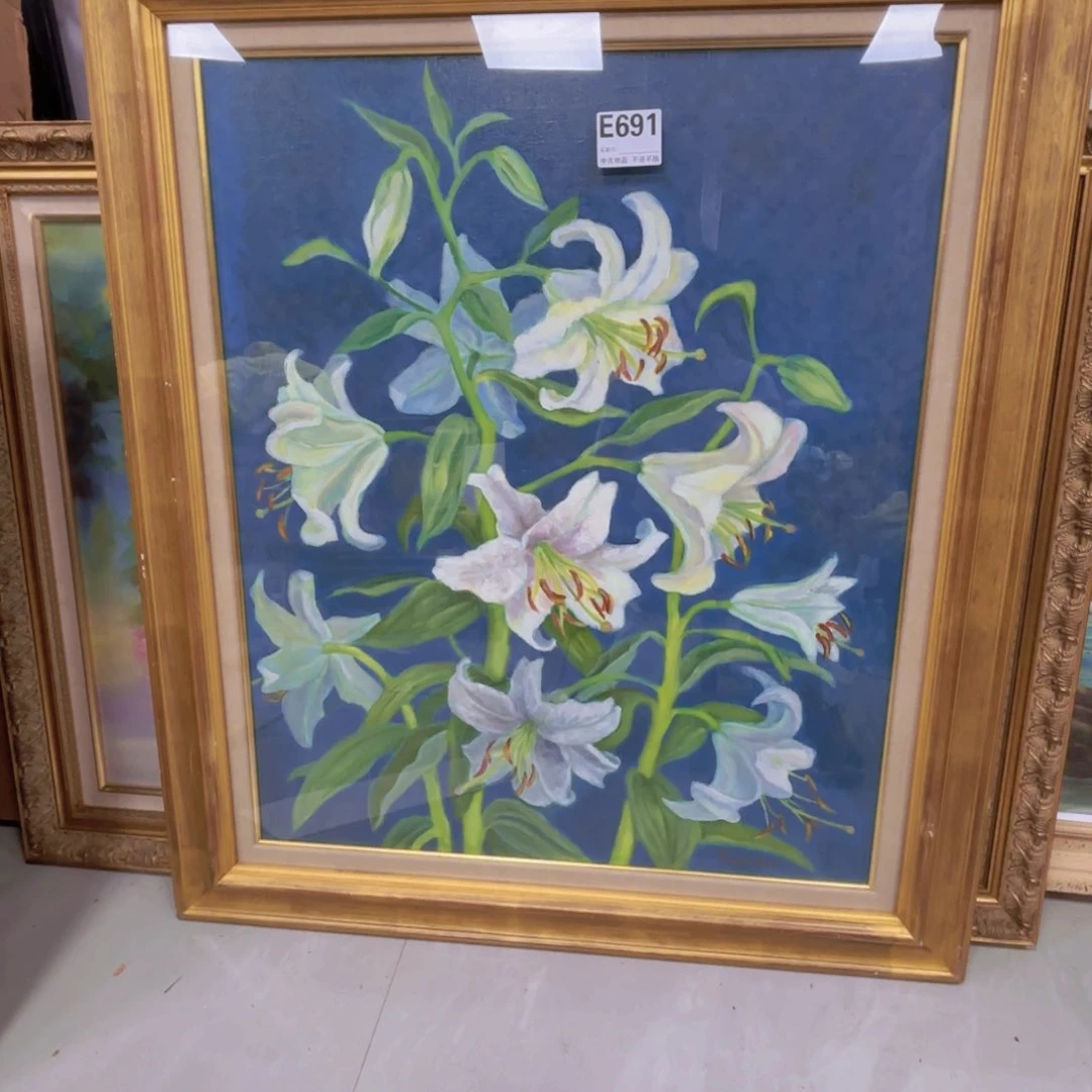 寂***桐版画框画工艺品E691