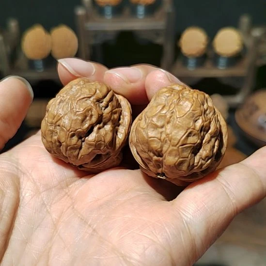 把件文玩核桃福利手捻莽纹开背蛙33尺