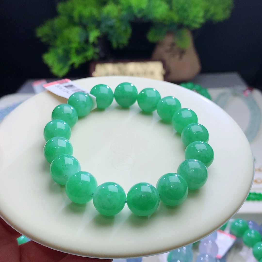 未镶嵌手串翡翠卡11+mm