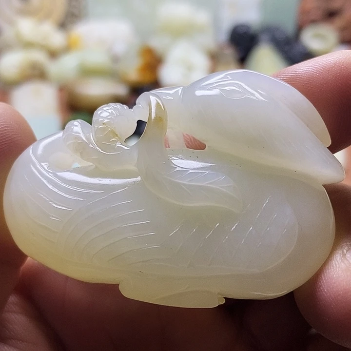 和田玉未镶嵌挂件