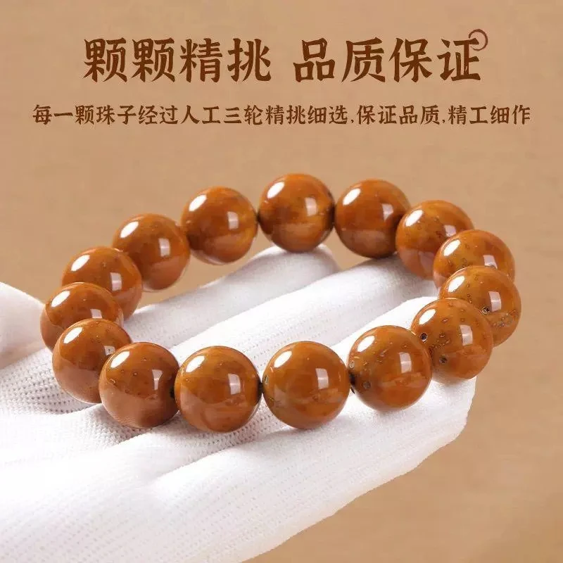 八玖招财紫金鼠光珠手串男女款实心毕业级精挑老料佛珠念珠10mm