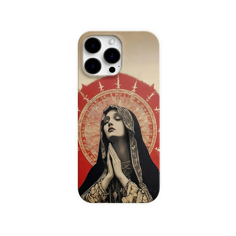 修女祈祷适用苹果15/16promax手机壳小米14pro小众华为mate70个性